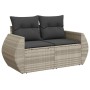 Set de sofás de jardín 6 pzas y cojines ratán sintético gris de , Conjuntos de jardín - Ref: Foro24-3325578, Precio: 387,32 €...
