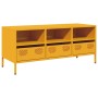 Mueble para TV acero laminado en frío amarillo 101,5x39x43,5 cm de , Muebles TV - Ref: Foro24-851325, Precio: 94,07 €, Descue...