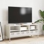 Mueble para TV acero laminado en frío blanco 101,5x39x43,5 cm de , Muebles TV - Ref: Foro24-851327, Precio: 127,50 €, Descuen...