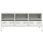 Mueble para TV acero laminado en frío blanco 101,5x39x43,5 cm de , Muebles TV - Ref: Foro24-851327, Precio: 127,50 €, Descuen...