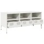 Mueble para TV acero laminado en frío blanco 101,5x39x43,5 cm de , Muebles TV - Ref: Foro24-851327, Precio: 125,86 €, Descuen...