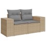 Set sofás jardín y cojines 9 pzas ratán sintético acacia beige de , Conjuntos de jardín - Ref: Foro24-3327412, Precio: 622,82...
