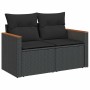 Set sofás jardín y cojines 6 pzas ratán sintético acacia negro de , Conjuntos de jardín - Ref: Foro24-3327471, Precio: 437,02...
