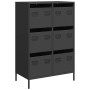 Aparador acero negro 68x39x101,5 cm de , Aparadores - Ref: Foro24-851220, Precio: 165,35 €, Descuento: %