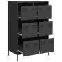 Aparador acero negro 68x39x101,5 cm de , Aparadores - Ref: Foro24-851220, Precio: 165,35 €, Descuento: %