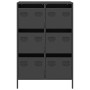 Aparador acero negro 68x39x101,5 cm de , Aparadores - Ref: Foro24-851220, Precio: 165,35 €, Descuento: %