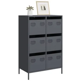 Aparador acero gris antracita 68x39x101,5 cm de , Aparadores - Ref: Foro24-851222, Precio: 126,82 €, Descuento: %