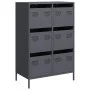 Aparador acero gris antracita 68x39x101,5 cm de , Aparadores - Ref: Foro24-851222, Precio: 126,82 €, Descuento: %