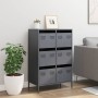 Aparador acero gris antracita 68x39x101,5 cm de , Aparadores - Ref: Foro24-851222, Precio: 128,82 €, Descuento: %