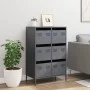 Aparador acero gris antracita 68x39x101,5 cm de , Aparadores - Ref: Foro24-851222, Precio: 126,82 €, Descuento: %