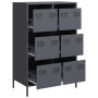 Aparador acero gris antracita 68x39x101,5 cm de , Aparadores - Ref: Foro24-851222, Precio: 128,82 €, Descuento: %