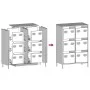 Aparador acero gris antracita 68x39x101,5 cm de , Aparadores - Ref: Foro24-851222, Precio: 126,82 €, Descuento: %