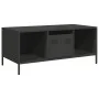 Mesa de centro acero laminado en frío negro 101,5x50x43,5 cm by , Coffee table - Ref: Foro24-851274, Price: 86,78 €, Discount: %