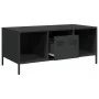 Mesa de centro acero laminado en frío negro 101,5x50x43,5 cm by , Coffee table - Ref: Foro24-851274, Price: 86,78 €, Discount: %