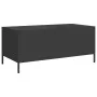Mesa de centro acero laminado en frío negro 101,5x50x43,5 cm by , Coffee table - Ref: Foro24-851274, Price: 86,78 €, Discount: %