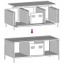 Mesa de centro acero laminado en frío negro 101,5x50x43,5 cm by , Coffee table - Ref: Foro24-851274, Price: 86,78 €, Discount: %