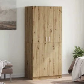 Armario madera de ingeniería roble artisan 90x52x200 cm de , Armarios roperos - Ref: Foro24-855885, Precio: 202,57 €, Descuen...