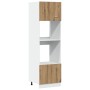 Armario microondas madera ingeniería roble artisan 60x57x207 cm de , Armarios de cocina - Ref: Foro24-856129, Precio: 195,67 ...
