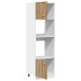 Armario microondas madera ingeniería roble artisan 60x57x207 cm de , Armarios de cocina - Ref: Foro24-856129, Precio: 195,67 ...