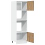 Armario microondas madera ingeniería roble artisan 60x57x207 cm de , Armarios de cocina - Ref: Foro24-856129, Precio: 195,67 ...
