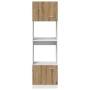 Armario microondas madera ingeniería roble artisan 60x57x207 cm de , Armarios de cocina - Ref: Foro24-856129, Precio: 195,67 ...