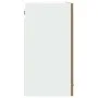 Armario colgante vidrio madera roble artisan 80x31x60 cm de , Armarios de cocina - Ref: Foro24-856120, Precio: 68,59 €, Descu...
