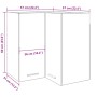 Armario colgante de esquina madera envejecida 57x57x60 cm de , Armarios de cocina - Ref: Foro24-856122, Precio: 79,44 €, Desc...