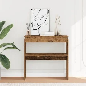 Mesa consola madera de ingeniería envejecida 80x30x80 cm de , Mesas auxiliares - Ref: Foro24-856624, Precio: 45,02 €, Descuen...