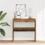 Mesa consola madera de ingeniería envejecida 80x30x80 cm de , Mesas auxiliares - Ref: Foro24-856624, Precio: 45,02 €, Descuen...