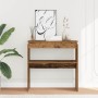 Mesa consola madera de ingeniería envejecida 80x30x80 cm de , Mesas auxiliares - Ref: Foro24-856624, Precio: 45,75 €, Descuen...