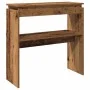 Mesa consola madera de ingeniería envejecida 80x30x80 cm de , Mesas auxiliares - Ref: Foro24-856624, Precio: 45,02 €, Descuen...