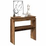 Mesa consola madera de ingeniería envejecida 80x30x80 cm de , Mesas auxiliares - Ref: Foro24-856624, Precio: 45,75 €, Descuen...