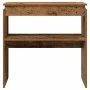 Mesa consola madera de ingeniería envejecida 80x30x80 cm de , Mesas auxiliares - Ref: Foro24-856624, Precio: 45,02 €, Descuen...