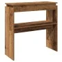 Mesa consola madera de ingeniería envejecida 80x30x80 cm de , Mesas auxiliares - Ref: Foro24-856624, Precio: 45,02 €, Descuen...