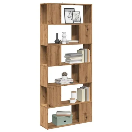 Estantería/divisor de espacios roble artisan 80x24x186 cm de , Librerías y estanterías - Ref: Foro24-856737, Precio: 102,56 €...