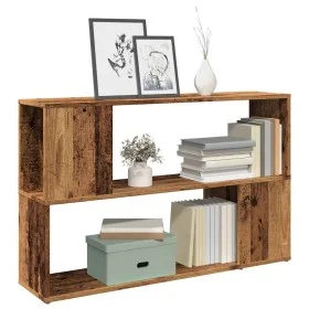 Estantería madera de ingeniería madera envejecida 100x24x63 cm de , Librerías y estanterías - Ref: Foro24-856740, Precio: 49,...