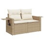 Set sofás jardín y cojines 9 pzas ratán sintético acacia beige de , Conjuntos de jardín - Ref: Foro24-3328045, Precio: 688,24...