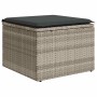 Set sofás jardín y cojines 2 pzas ratán sintético acacia gris de , Conjuntos de jardín - Ref: Foro24-3328665, Precio: 109,35 ...