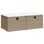 Set sofás jardín y cojines 2 pzas ratán sintético acacia beige de , Conjuntos de jardín - Ref: Foro24-3328671, Precio: 132,80...
