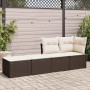 Set sofás jardín y cojines 2 pzas ratán sintético acacia marrón de , Conjuntos de jardín - Ref: Foro24-3328686, Precio: 94,07...