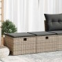 Set sofás jardín y cojines 2 pzas ratán sintético acacia gris de , Conjuntos de jardín - Ref: Foro24-3328673, Precio: 102,80 ...