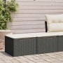 Set sofás jardín y cojines 2 pzas ratán sintético acacia negro de , Conjuntos de jardín - Ref: Foro24-3328659, Precio: 75,24 ...