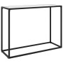 Mesa consola vidrio templado blanco 100x35x75 cm de vidaXL, Mesas auxiliares - Ref: Foro24-322813, Precio: 47,87 €, Descuento: %