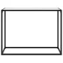 Mesa consola vidrio templado blanco 100x35x75 cm de vidaXL, Mesas auxiliares - Ref: Foro24-322813, Precio: 47,31 €, Descuento: %