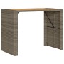 Set bar jardín cno cojines 5 pzas ratán sintético acacia gris de , Conjuntos de jardín - Ref: Foro24-3328900, Precio: 565,35 ...