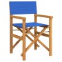 Sillas de director plegables 2 unidades madera maciza teca azul de , Sillas de jardín - Ref: Foro24-4008514, Precio: 229,37 €...