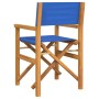 Silla de director plegable madera maciza de teca azul de , Sillas de jardín - Ref: Foro24-4008509, Precio: 133,49 €, Descuent...