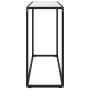 Mesa consola vidrio templado blanco 100x35x75 cm de vidaXL, Mesas auxiliares - Ref: Foro24-322813, Precio: 47,31 €, Descuento: %
