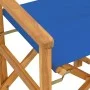 Silla de director plegable madera maciza de teca azul de , Sillas de jardín - Ref: Foro24-4008509, Precio: 131,06 €, Descuent...