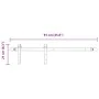 Kit de puerta corredera de armario acero carbono 91,5 cm de , Accesorios de bricolaje - Ref: Foro24-4009663, Precio: 33,76 €,...